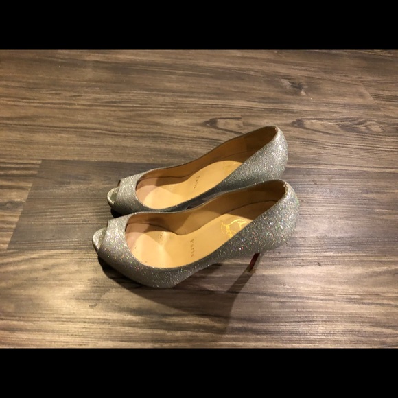 Christian Louboutin youyou peep toe pump 100mm - Picture 1 of 4